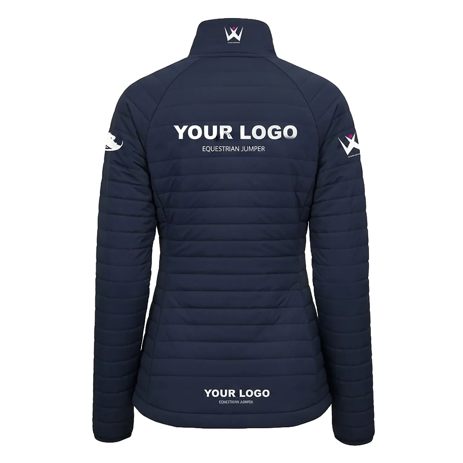 C2E Tulare ridejakke navy let foret vandafvisende