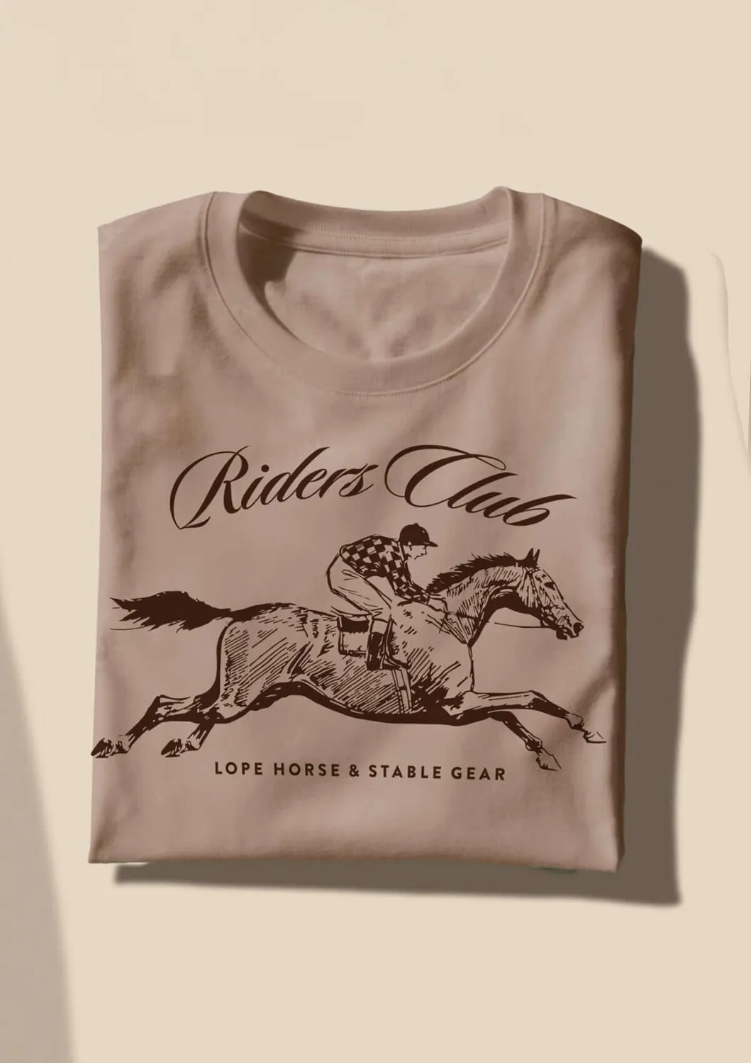 Lope Riders Club Derby T-shirt griege junior modal