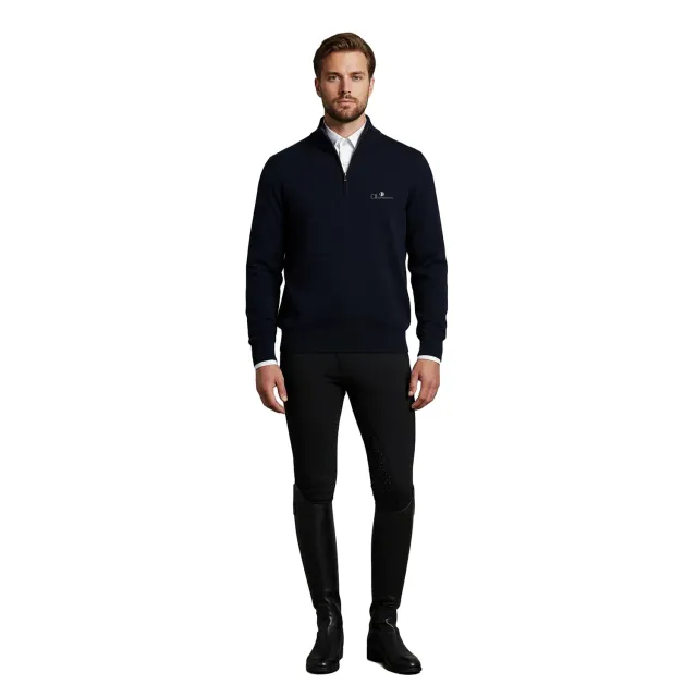 C2E Livermore pullover sort cashmere rullekrave