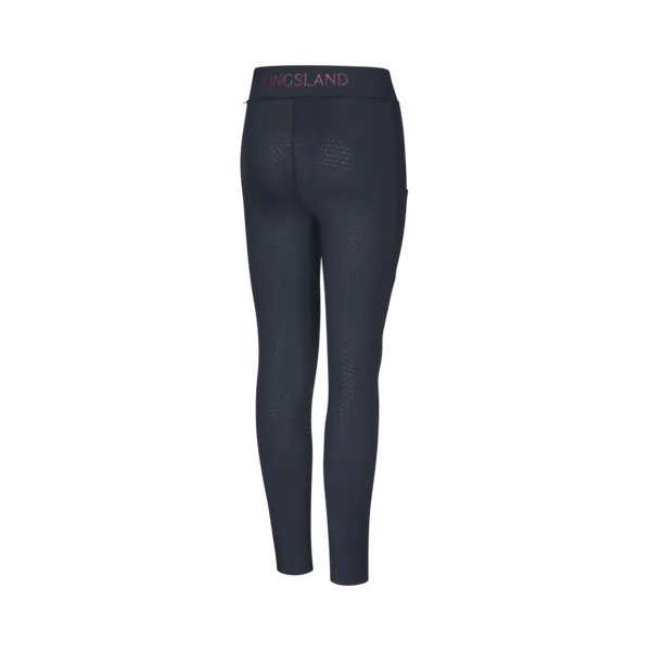 Kingsland KLMelody ridetights junior navy F-grip børstet
