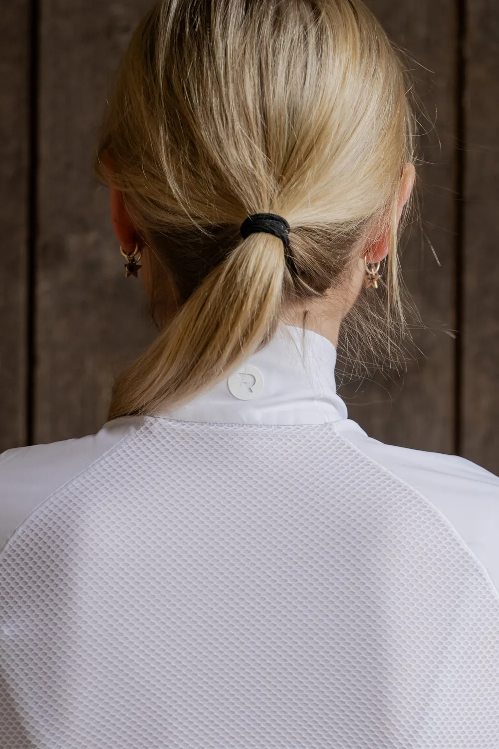 Racesafe Short Sleeve Show Shirt stævnebluse hvid