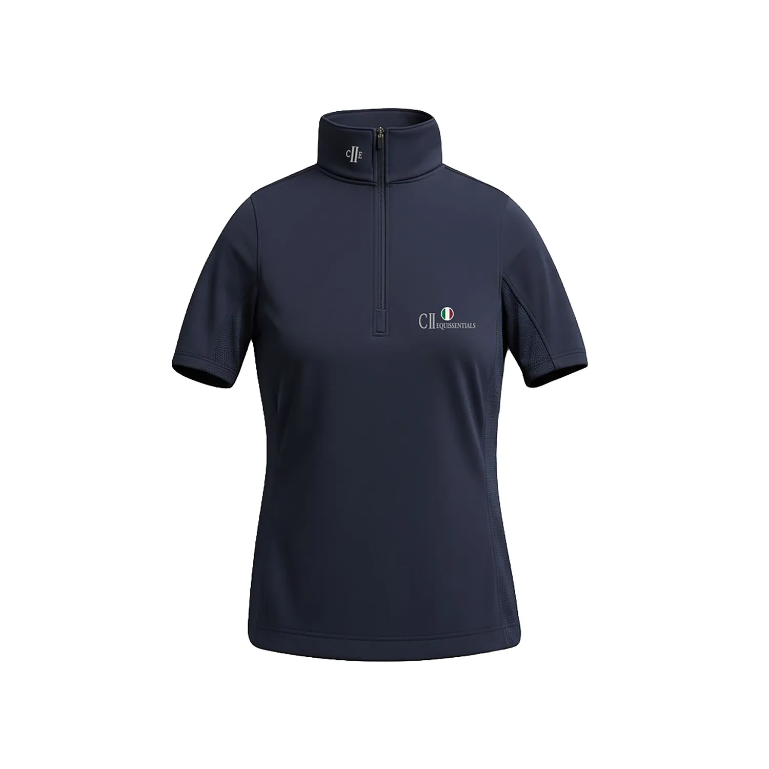 C2E Bakersfield Stævneskjorte zip navy XXS-XXL
