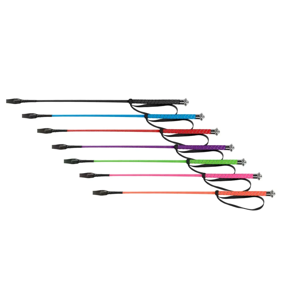 Källquist ridepisk glitter blå 65 cm nylon