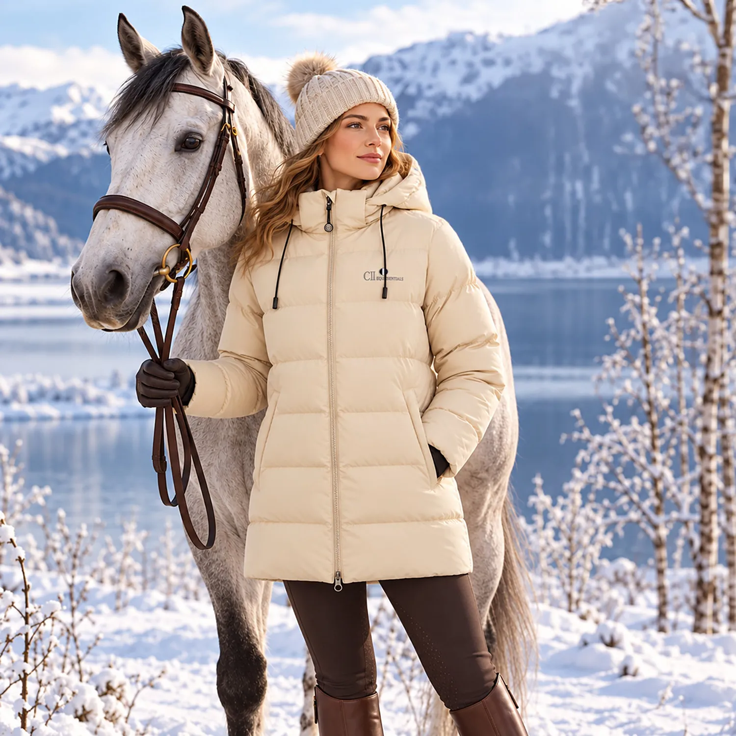 C2E Chatsworth dunparka beige unisex 3/4