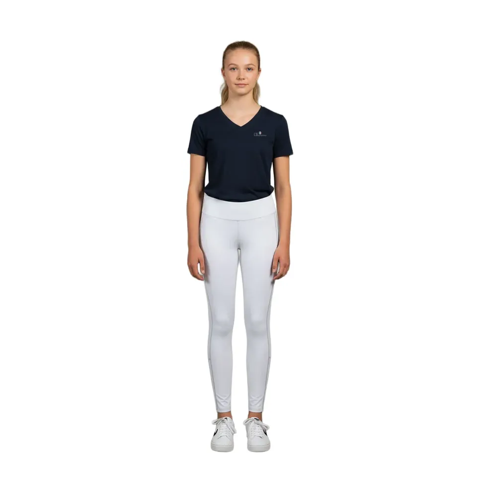 C2E Equestrain Guadalupe ridetights hvid pige fullgrip