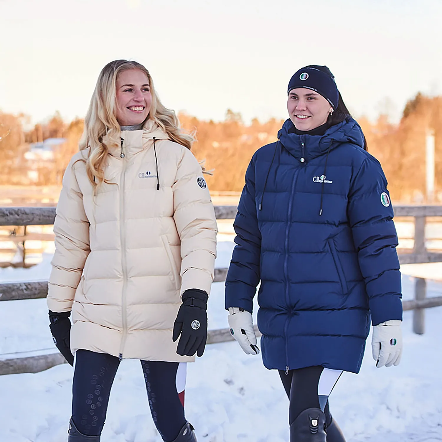 C2E Tustin pandebånd uld navy dobbeltlag