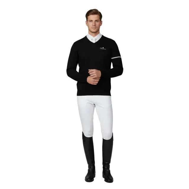 C2E Pleasanton V-neck pullover sort cashmere-blanding