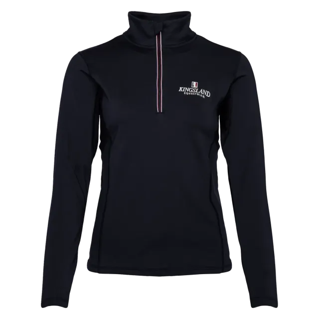 Kingsland Classic trænings t-shirt Navy lynlås