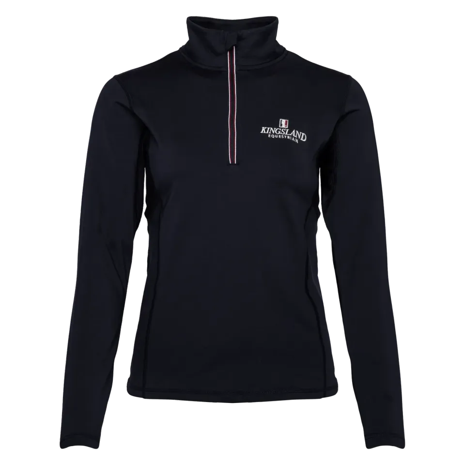 Kingsland Classic trænings t-shirt Navy lynlås