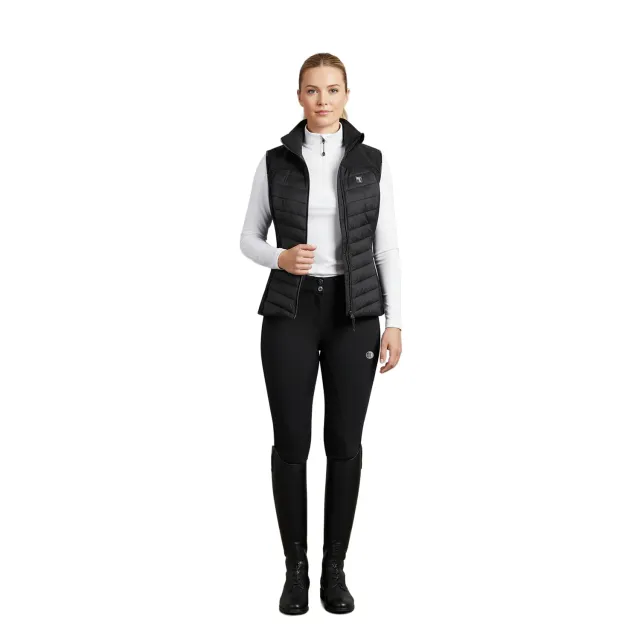 C2E Burbank quiltet vest dame sort softshell