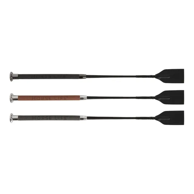 Källquist Horse Life springpisk sort 60 cm læder
