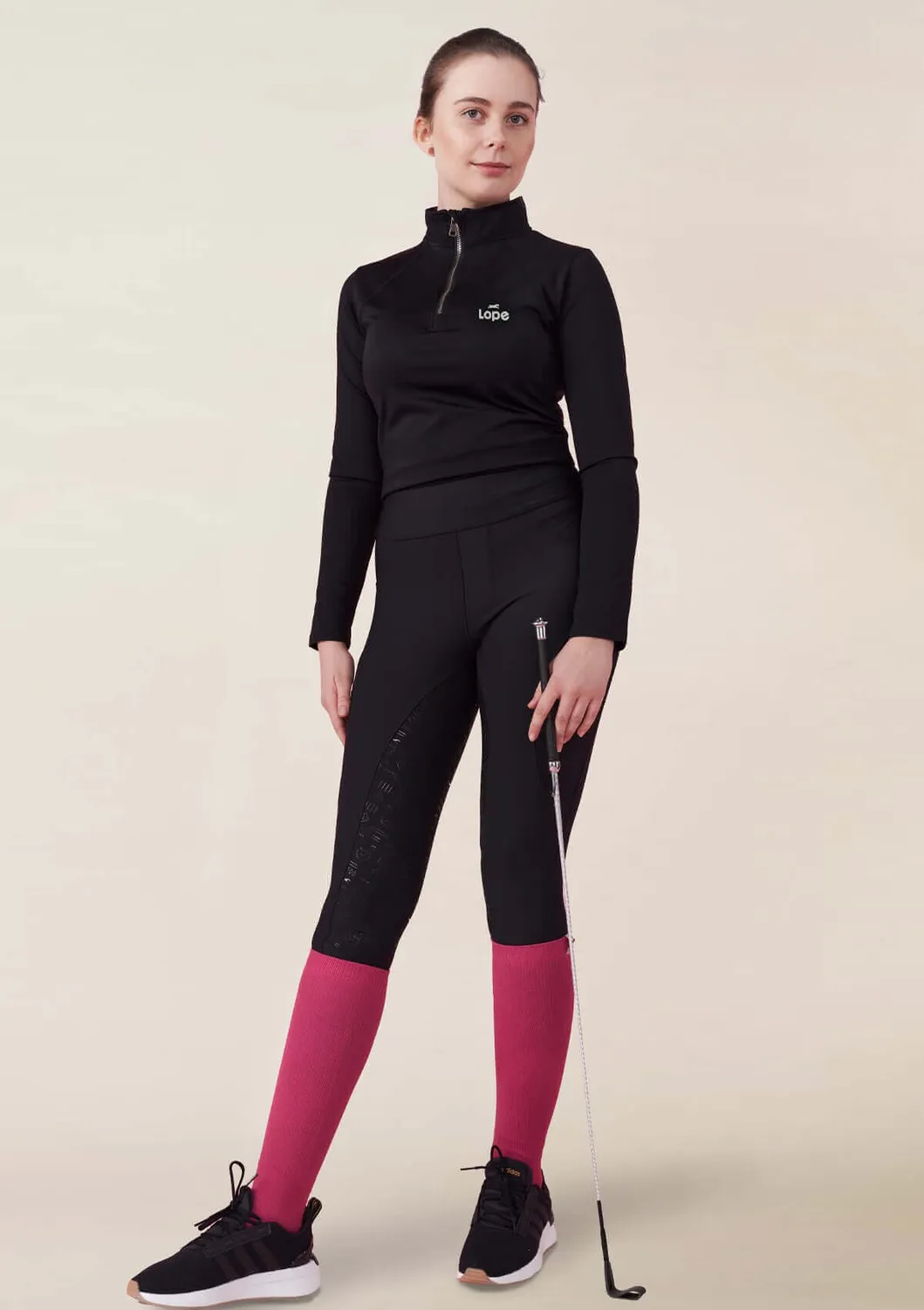 LOPE The Equestrian Sport Socks ridestrømper cherry pink 36-42