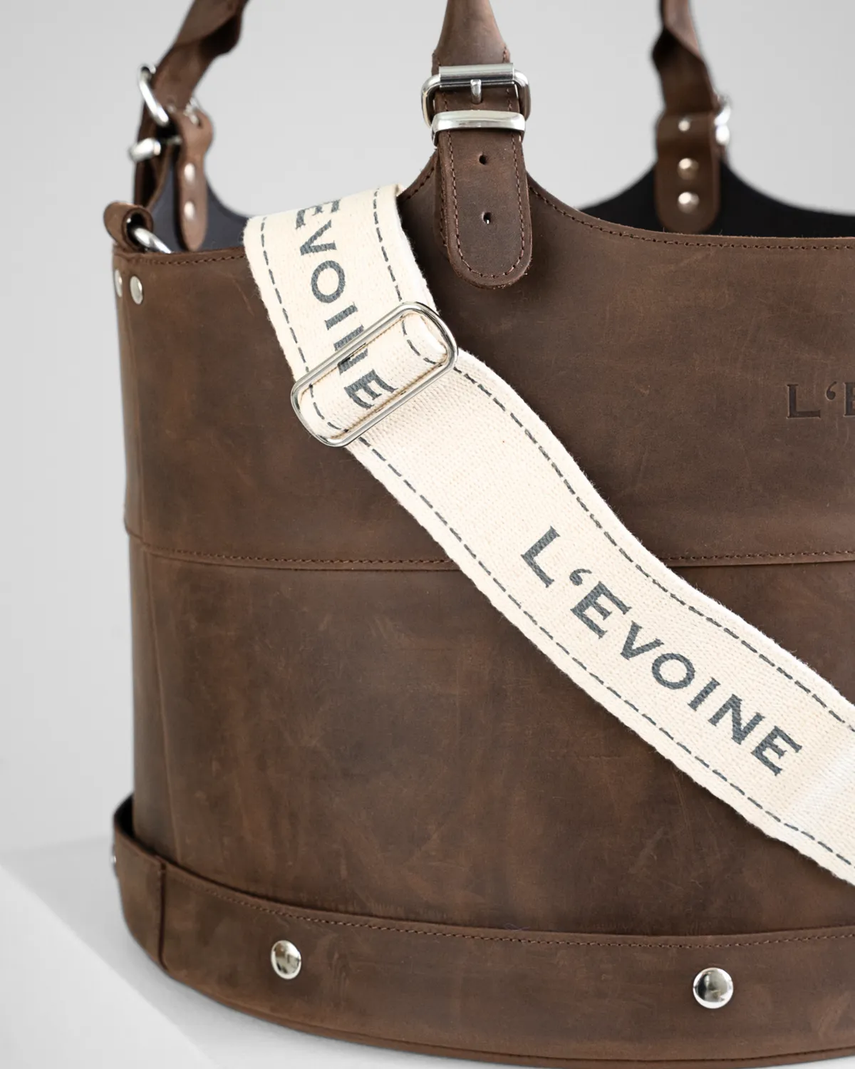 L'Evoine Le Baquet strigletaske læder 35cm vandafvisende