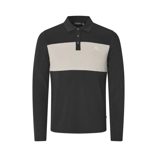 Kingsland KLAxel langærmet polo Black uldmix