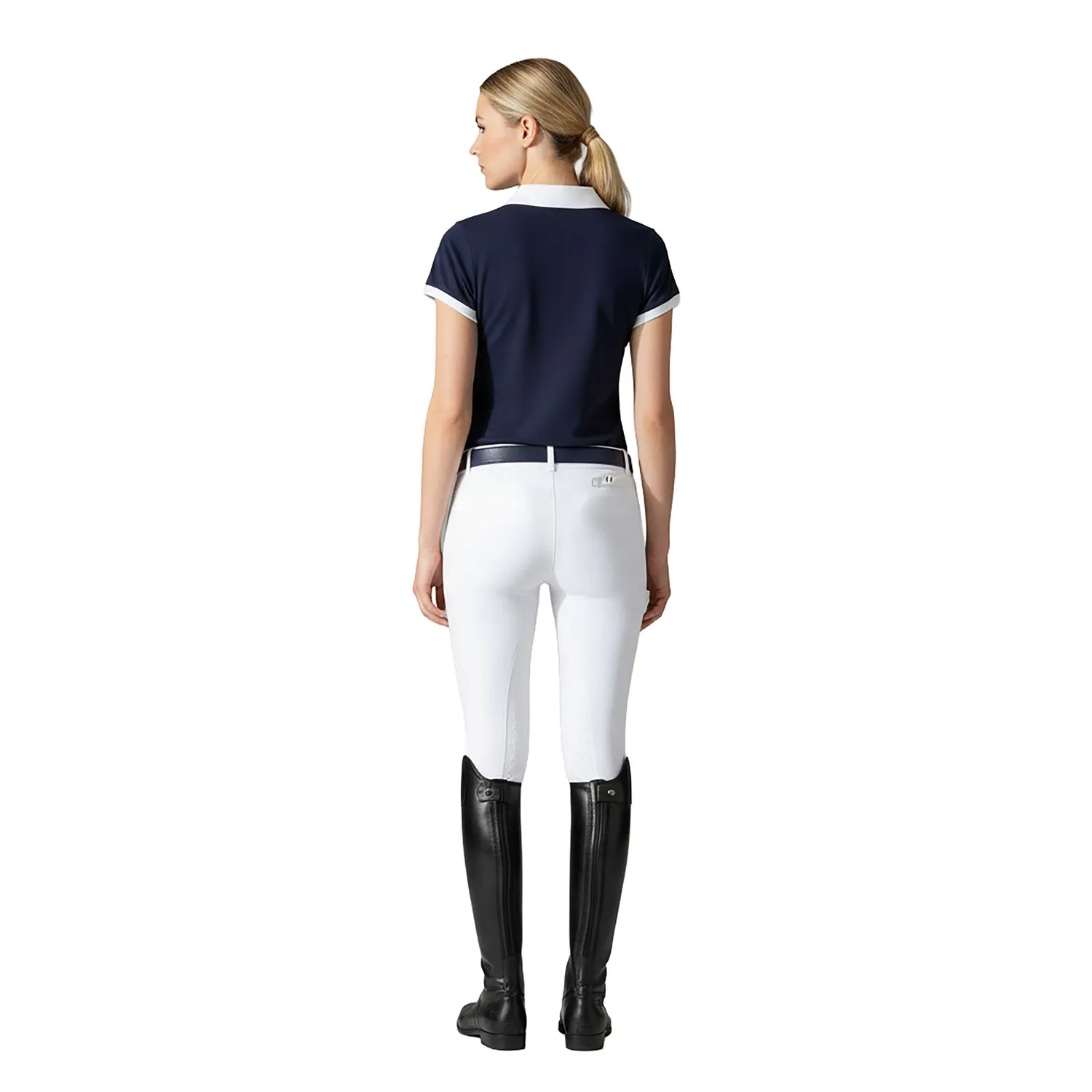 C2E Holborn stævneskjorte navy black iris kortærmet