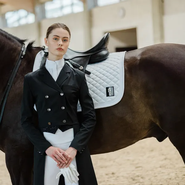 Kingsland Classic sadelunderlag dressur hvid quick-dry