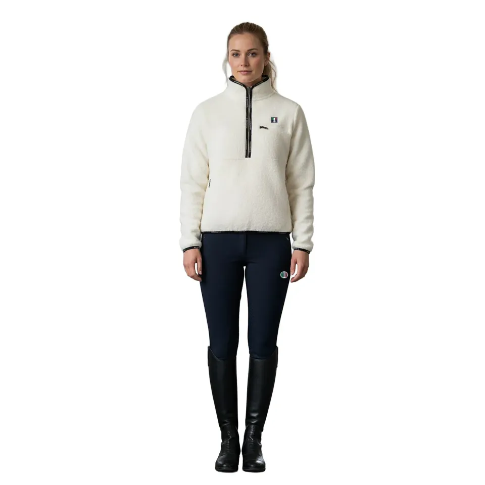 C2E Sacramento fleece pullover snow white varm sherpa