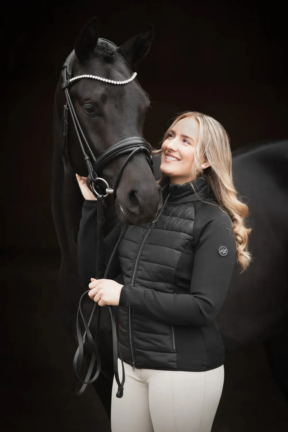 Källquist Bianca ridejakke dame 38 sort vindtæt