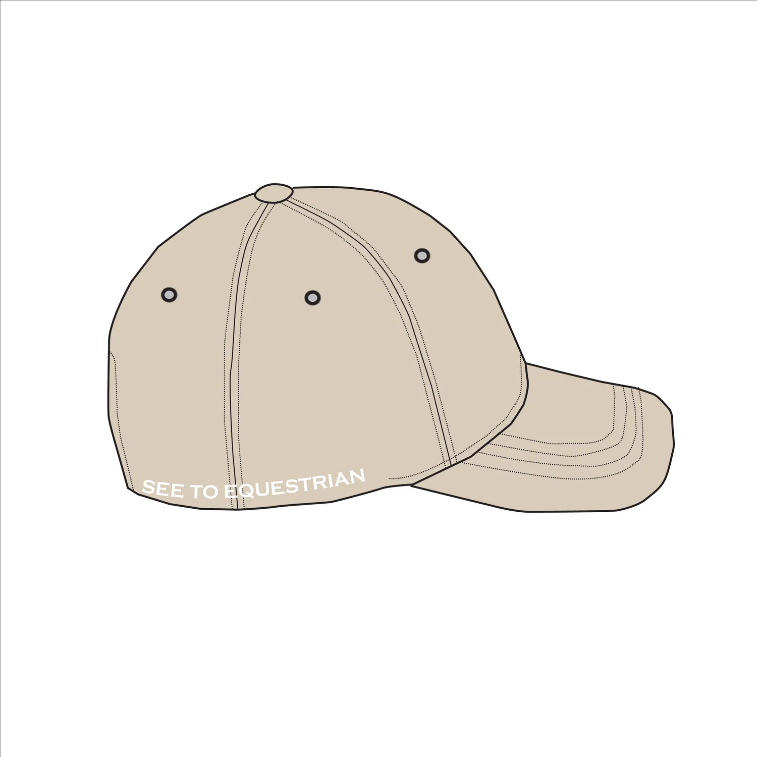 C2E Thames Twill Kasket Sandshell Justerbar