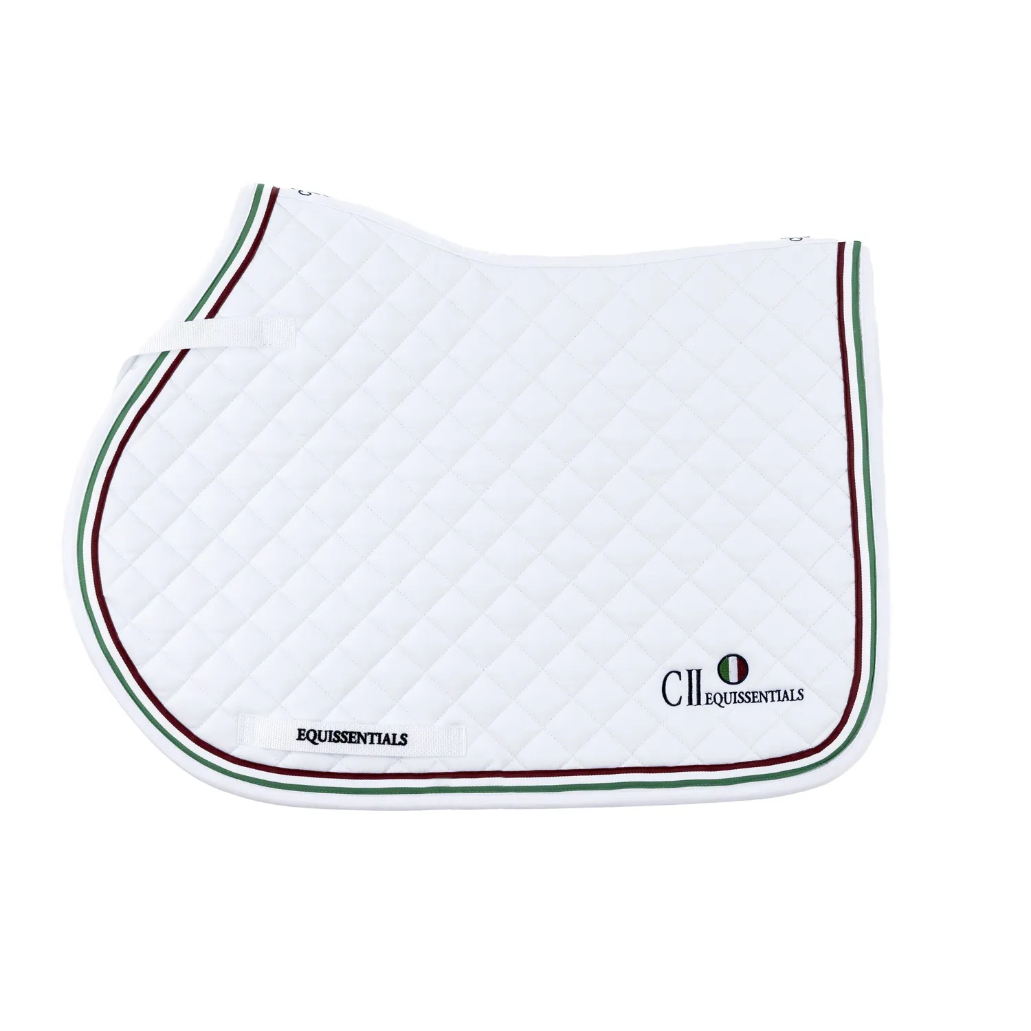C2E Sorrento Jumping sadelunderlag hvid diamantquiltet