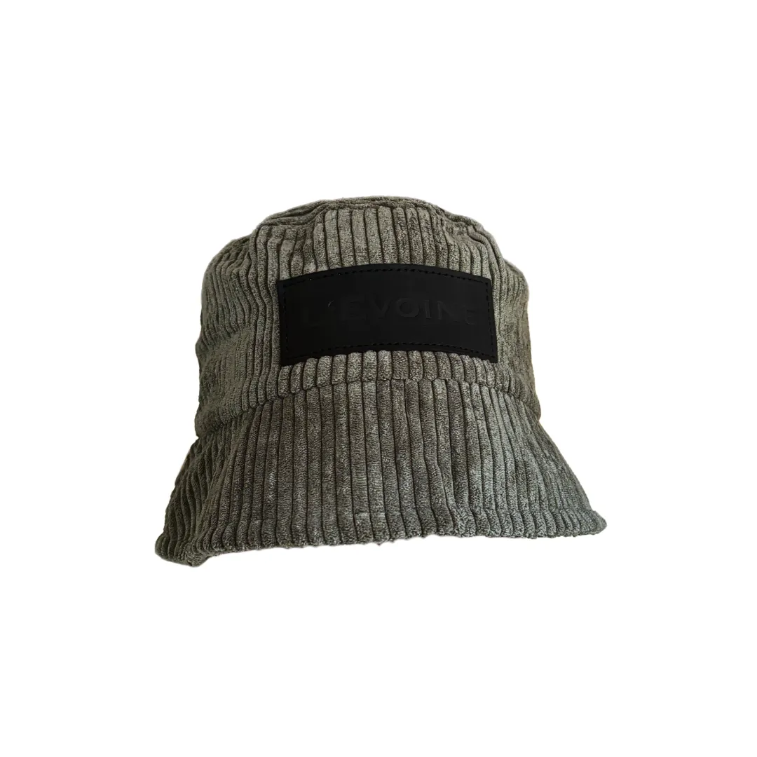 L'Evoine Cord bøllehat fløjl noir one-size