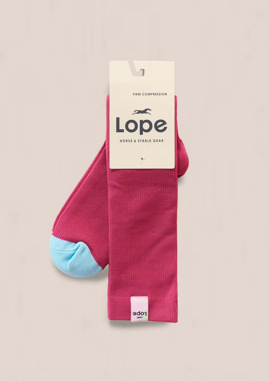 LOPE The Equestrian Sport Socks ridestrømper cherry pink 36-42