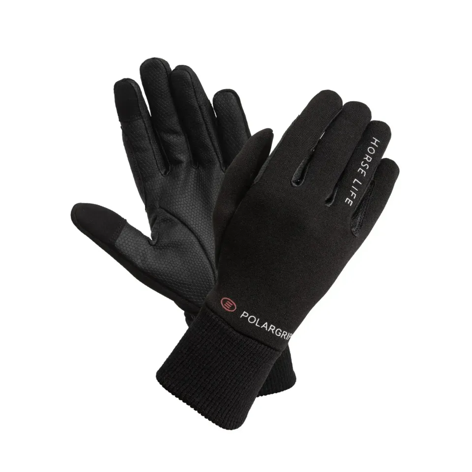 Källquist PolarGrip ridehandske vinter sort fleece