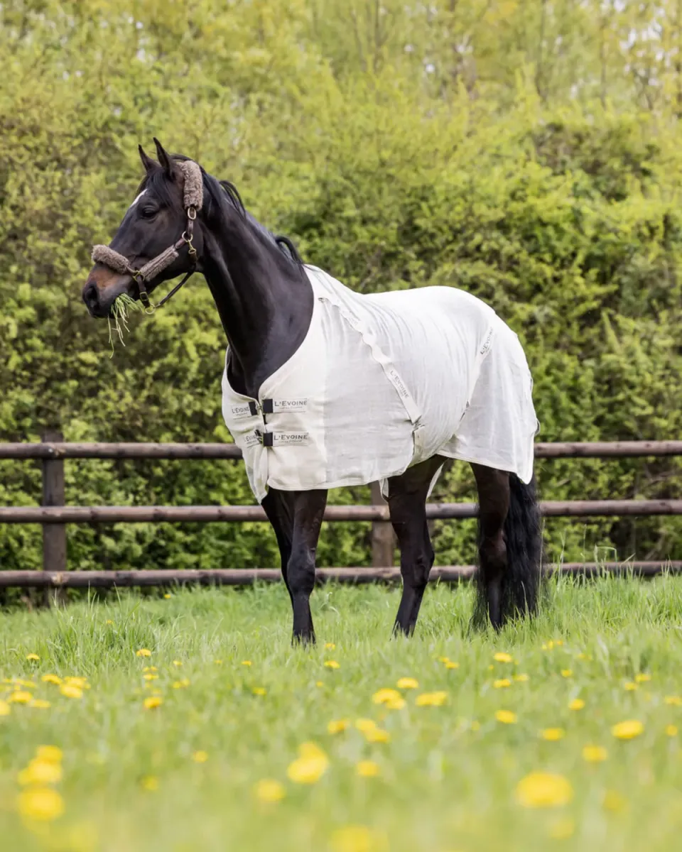 L'Evoine Cotton fluedækken bomuld natur