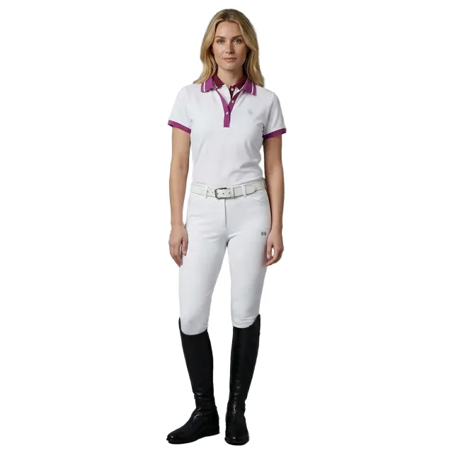 C2E Liverpool teknisk polo hvid dame quickdry