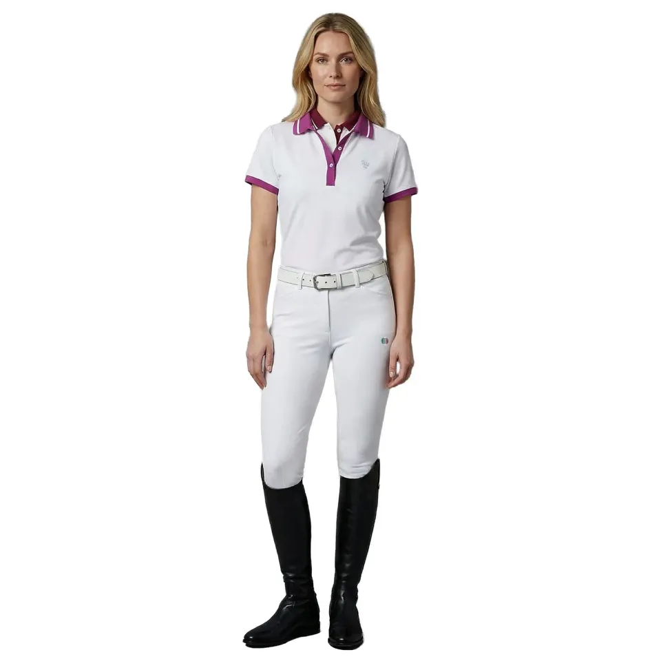 C2E Liverpool teknisk polo hvid dame quickdry