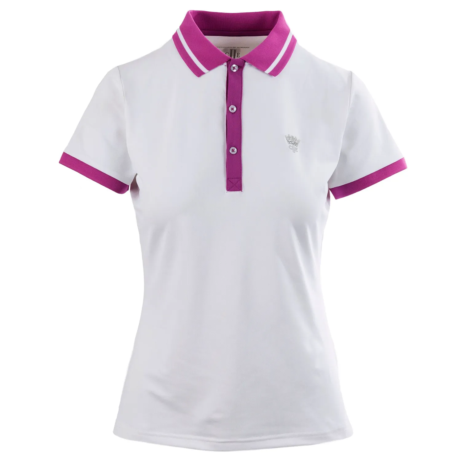 C2E Liverpool teknisk polo hvid dame quickdry