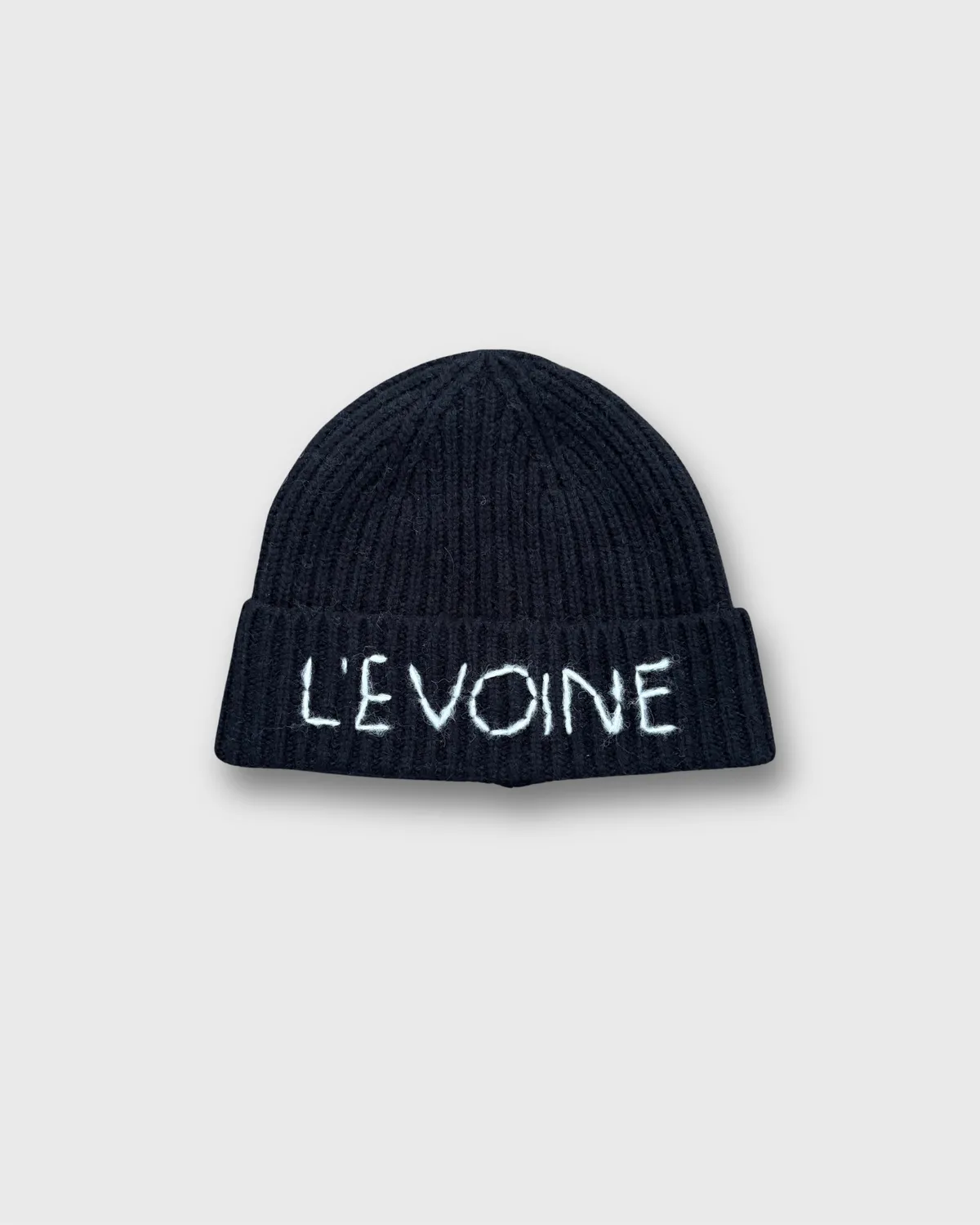 L'Evoine alpakahue 100% uld noir varm