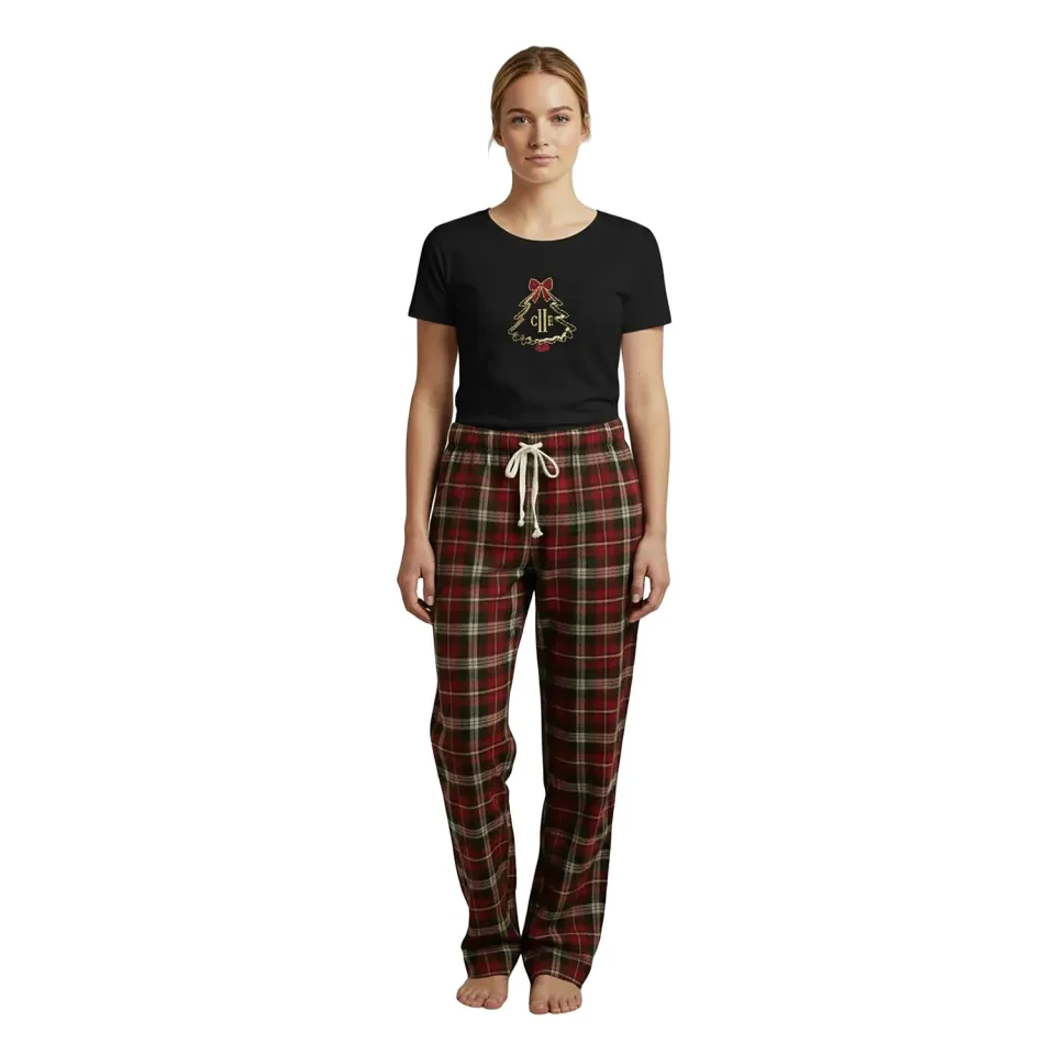 C2E Bucine T-shirt sort dame bomuld broderi