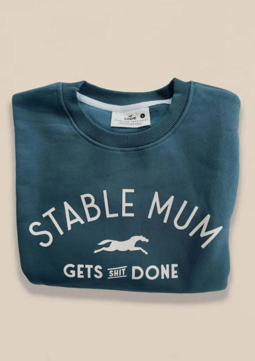 LOPE Stable Mum sweatshirt blå oversized