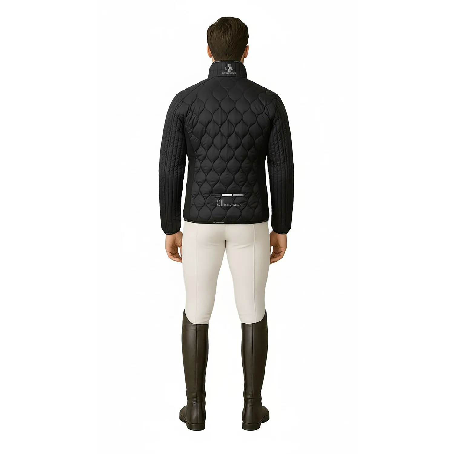 C2E Equestrain Colfax 2-i-1 jakke sort vandafvisende