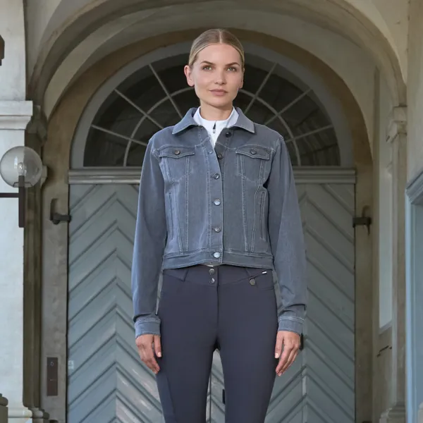 Kingsland KLKayce denimjakke grå stretch