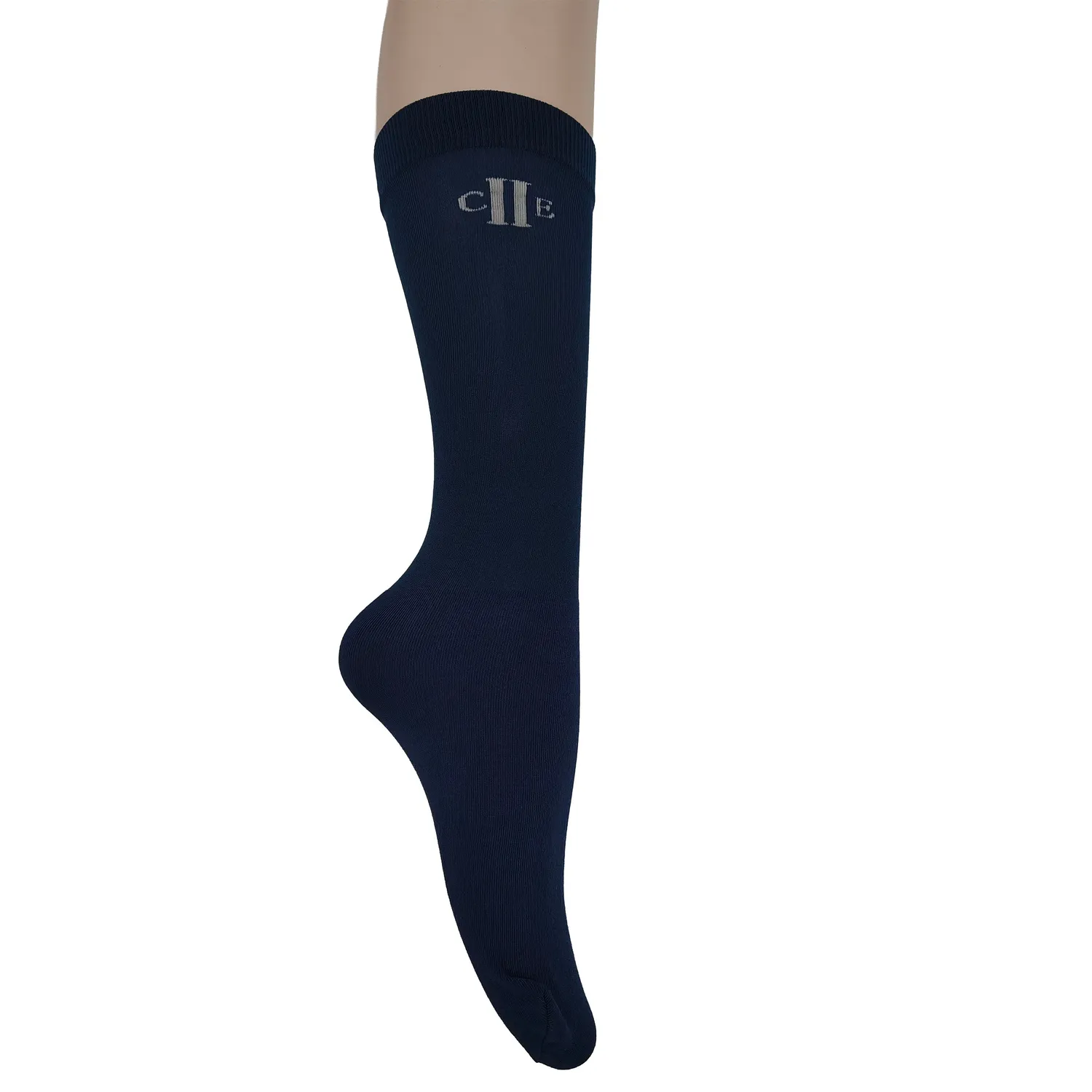 C2E Pomona ridestrømper navy 5-pak tynd skaft