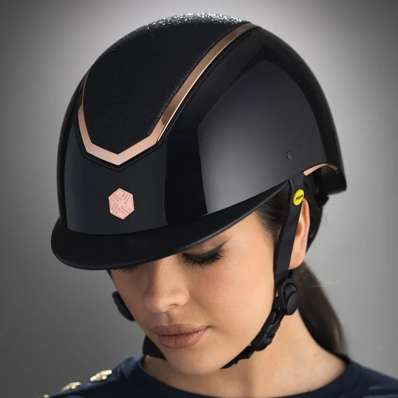 Charles Owen Kylo ridehjelm navy mat Medium Mips