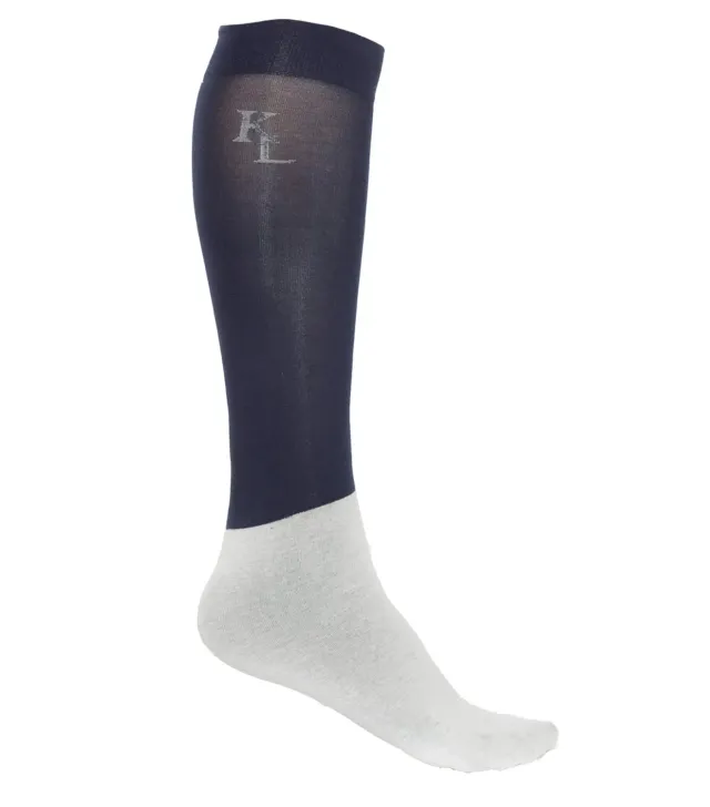 Kingsland Classic stævnestrømper navy 3-pak bomuld