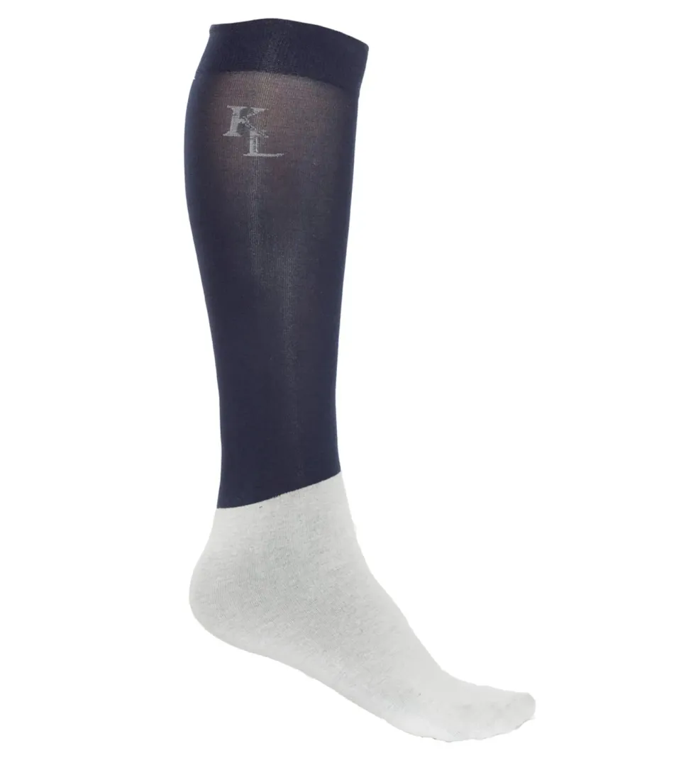 Kingsland Classic stævnestrømper navy 3-pak bomuld