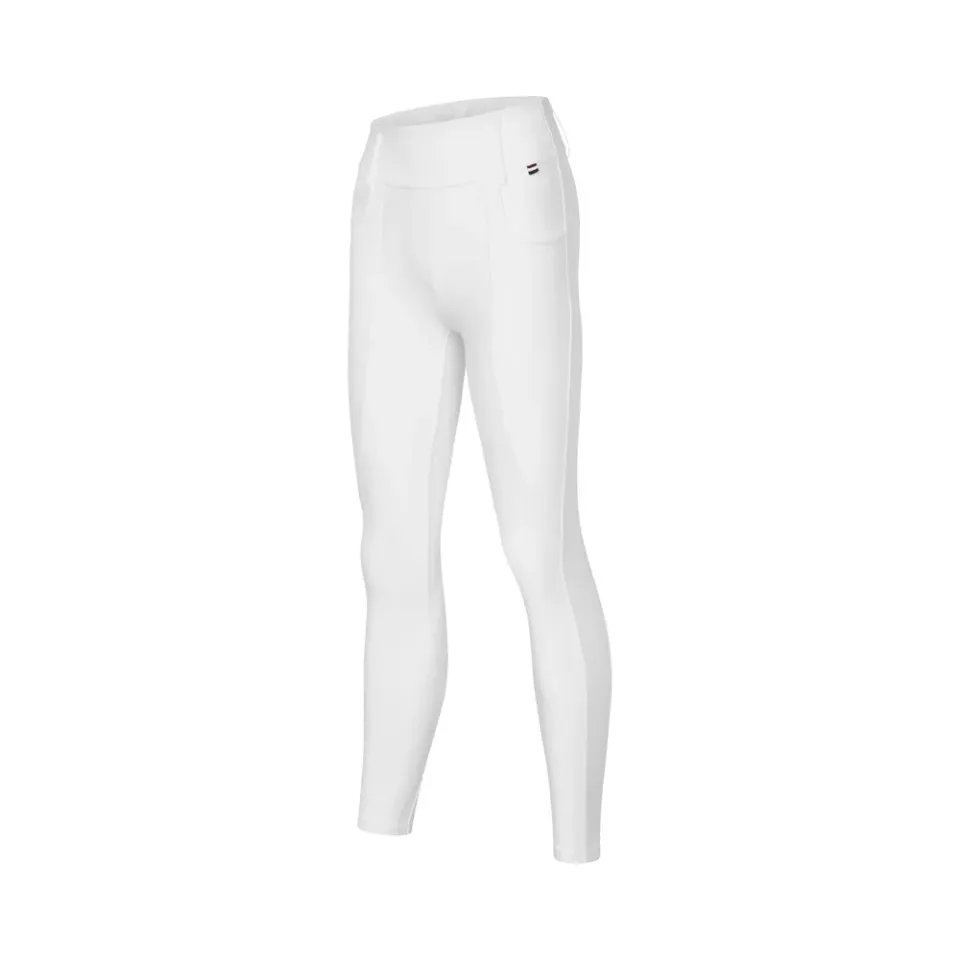 Kingsland KLKristin Ridebukser Hvid F-Grip A-shape fullgrip