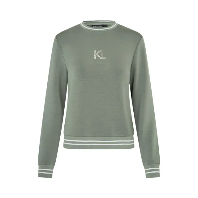 Kingsland KLLilian sweatshirt grøn Swarovski krystaller