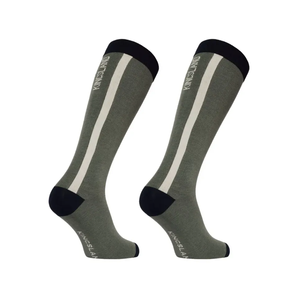 Kingsland KLLaura Coolmax ridestrømper 2-pak grøn