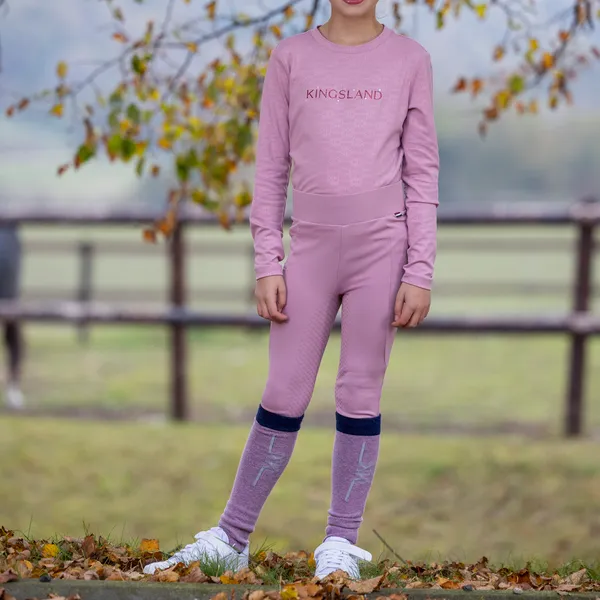 Kingsland KLAlina uldmix ridesokker evening blue 1-pak