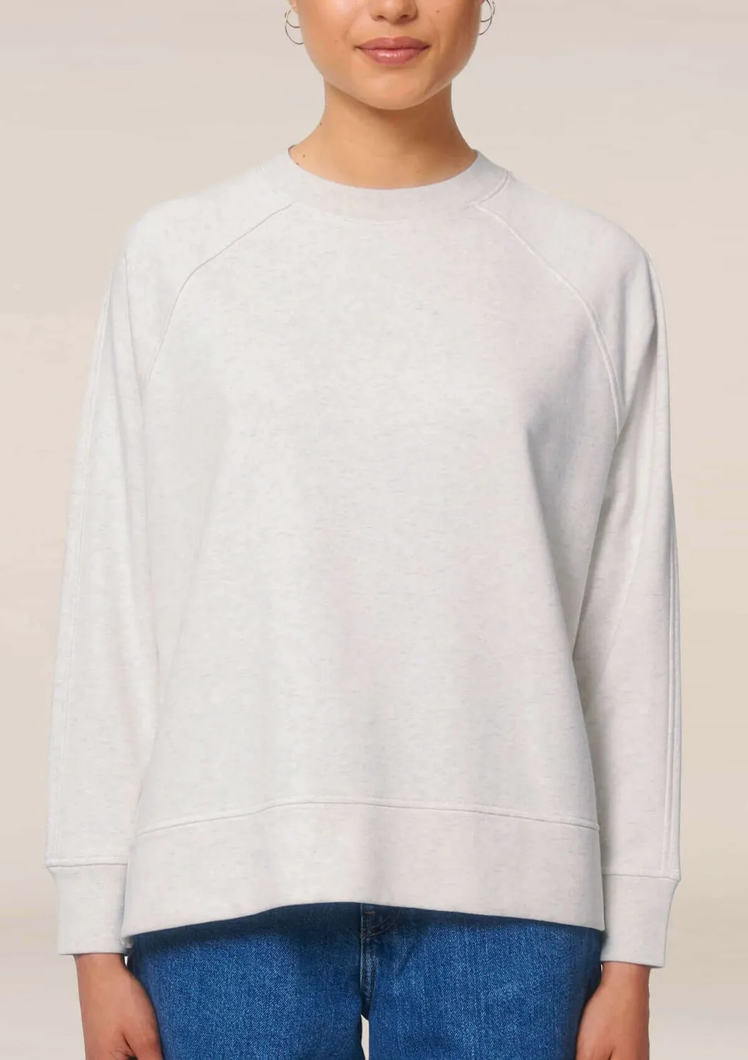LOPE Leisure sweatshirt grå melange økologisk bomuld