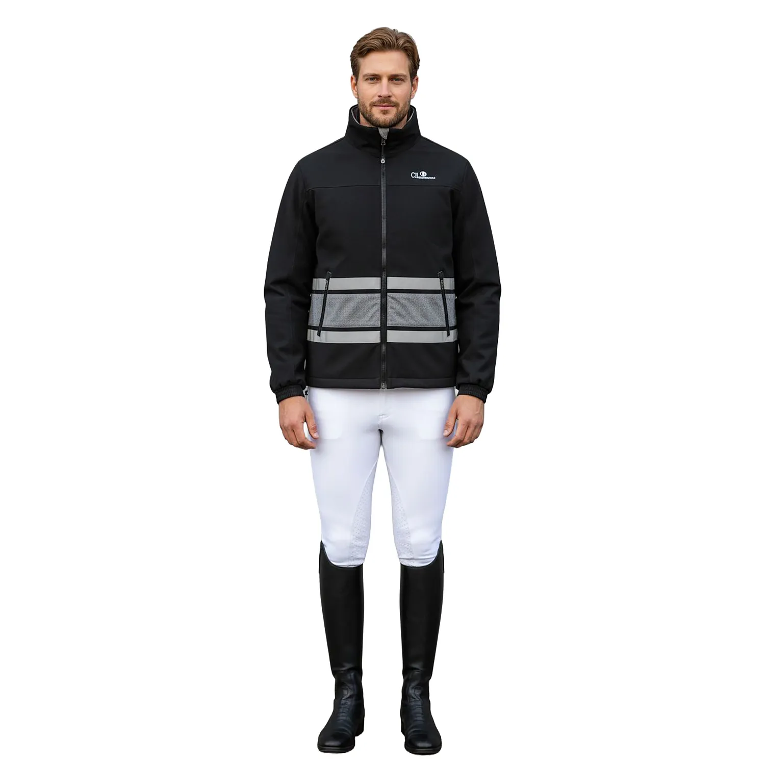 C2E Allensworth staldjakke sort unisex vandtæt