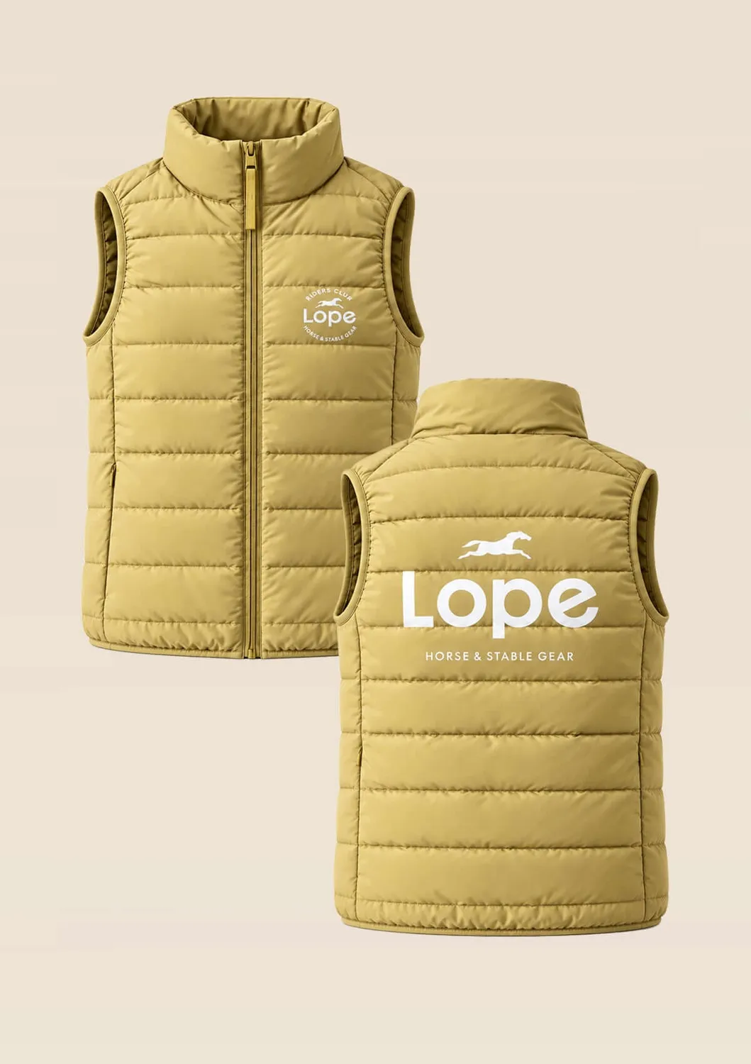 LOPE Team Vest dunvest gul vandafvisende