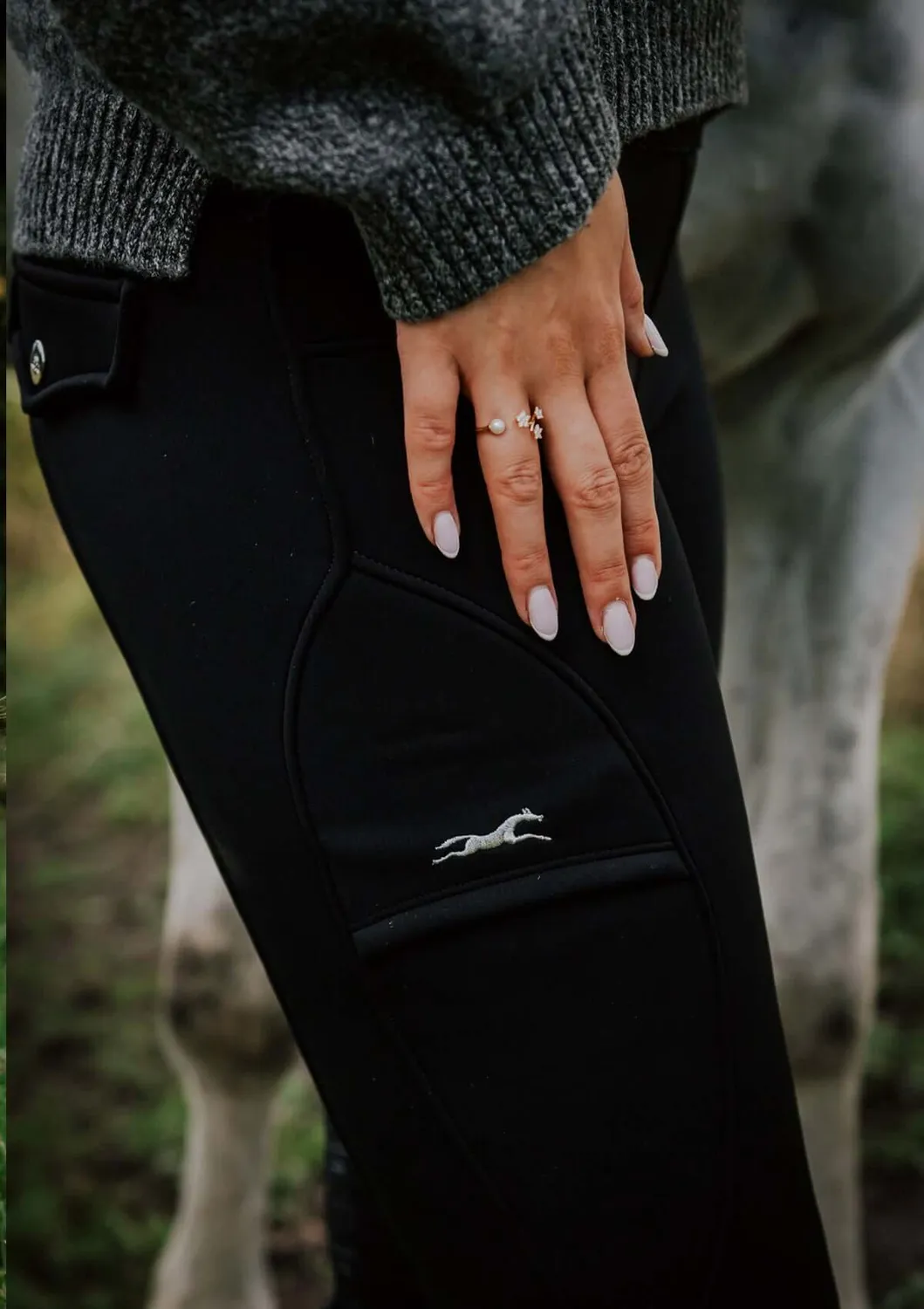 Lope The Flow Winter ridebukser sort med fleece