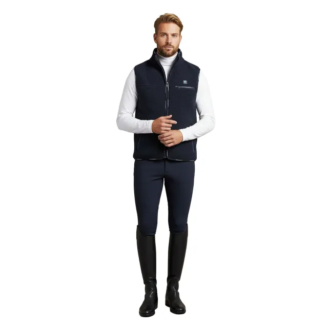 C2E Equestrain Elk Grove fleecevest navy sherpa