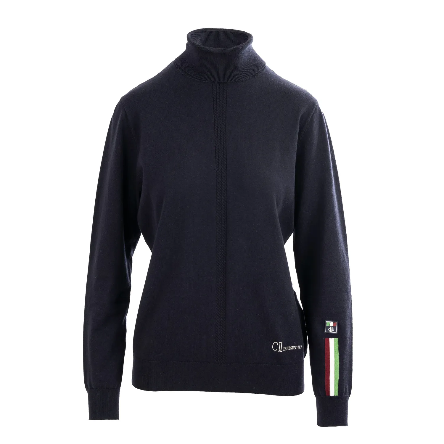 C2E Vasco rullekravetrøje navy kashmir